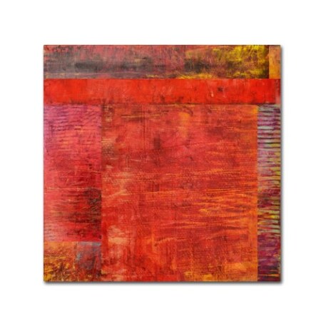 Trademark Fine Art Michelle Calkins 'Essence of Red 2' Canvas Art, 35x35 MC0227-C3535GG